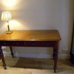 Antieke mahonie schrijftafel circa 1850 1