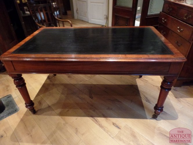 Antieke mahonie schrijftafel circa 1850 2