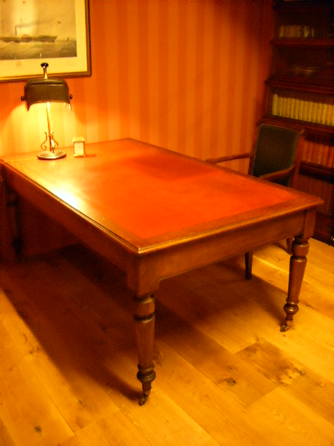 antieke mahonie schrijftafel, VERKOCHT