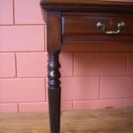 Antieke mahonie schrijftafel, gesigneerd Hobbs, circa 1900 2