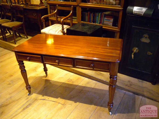 antieke mahonie side table, schrijftafel, VERKOCHT