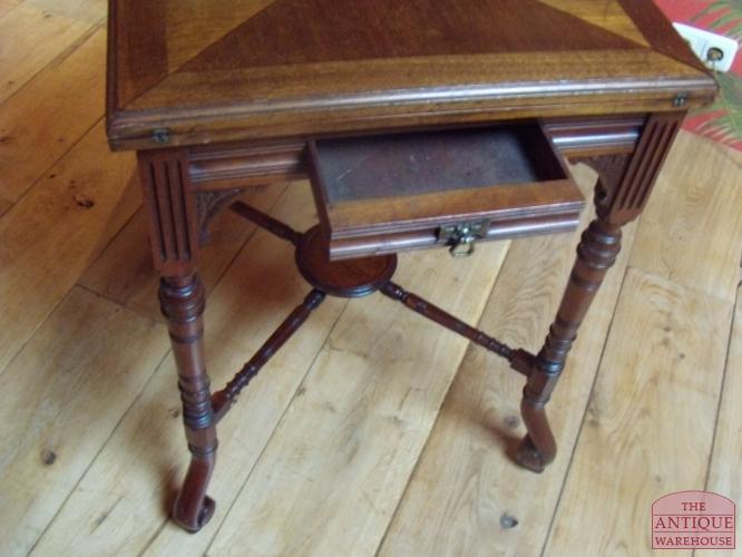 antieke mahonie speeltafel, VERKOCHT