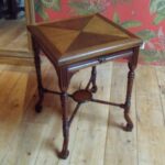 antieke mahonie speeltafel 3