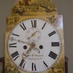 Antieke mahonie staande Engelse klok 2