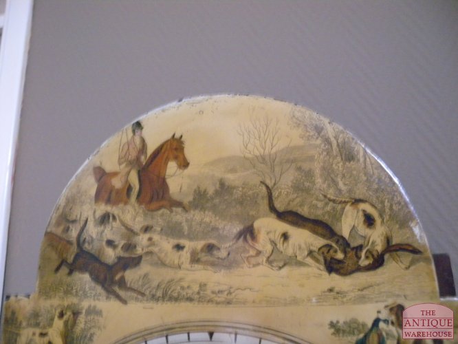 Antieke mahonie staande Engelse klok 4