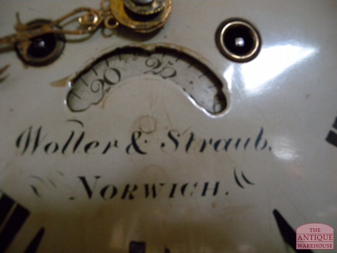 Antieke mahonie staande Engelse klok 5