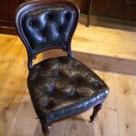 Antieke mahonie stoel 1