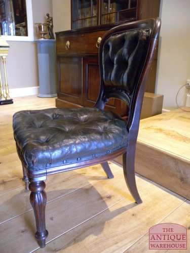 Antieke mahonie stoel 3