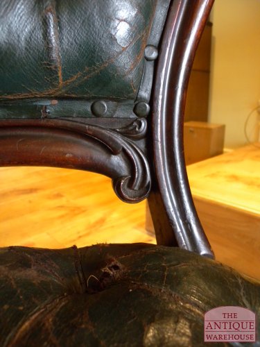 Antieke mahonie stoel 4