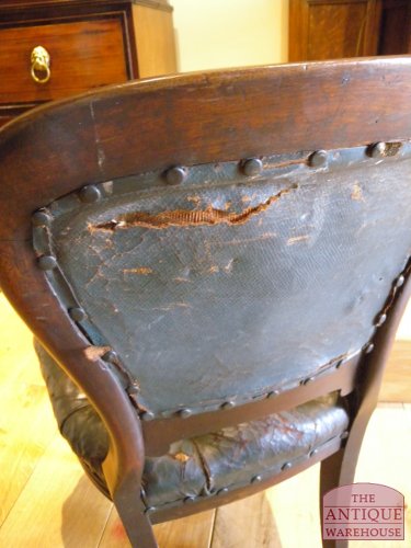 Antieke mahonie stoel 5