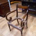 Antieke mahonie stoel 1