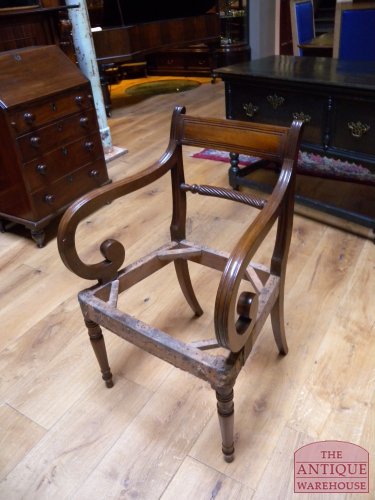 antieke mahonie stoel, VERKOCHT