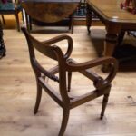 Antieke mahonie stoel 3