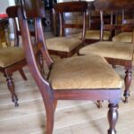 antieke mahonie stoelen, set van 6 2