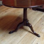 Antieke mahonie tilt-top tafel 1
