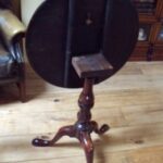 antieke mahonie tilt-top tafel 2