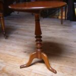antieke mahonie tilt-top tafel 1