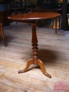 antieke mahonie tilt-top tafel, VERKOCHT