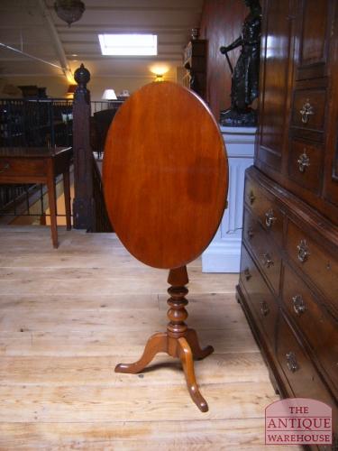 antieke mahonie tilt-top tafel 2
