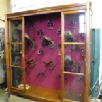 antieke mahonie tuig kast 1