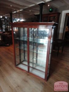 antieke mahonie vitrine