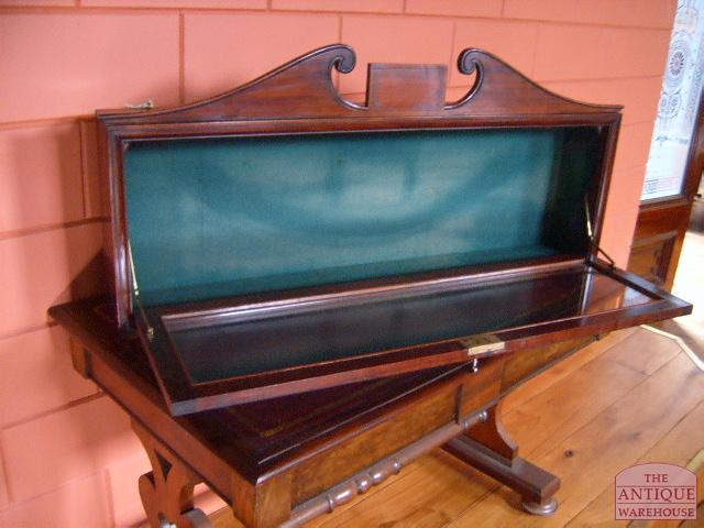 antieke mahonie vitrine