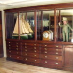 Antieke mahonie vitrine 2