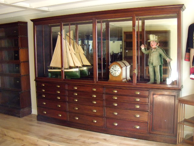 Antieke mahonie vitrine 2