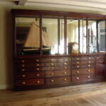 Antieke mahonie vitrine 3