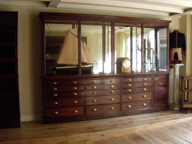 Antieke mahonie vitrine 3