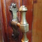 antieke mahonie vitrine kast met verlichting 2