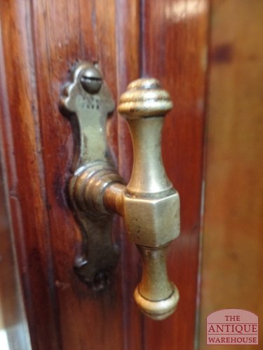 antieke mahonie vitrine kast met verlichting 2