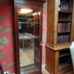 antieke mahonie vitrine kast met verlichting 3