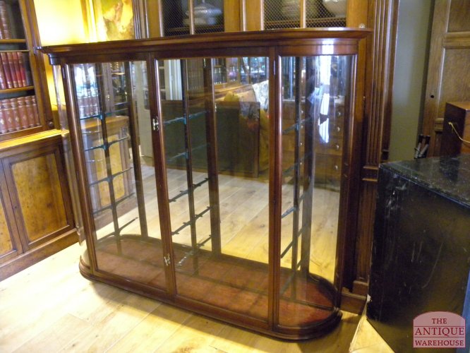 Antieke mahonie vitrine, top kwaliteit, VERKOCHT