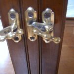 antieke mahonie vitrine, vrije ruimte 2