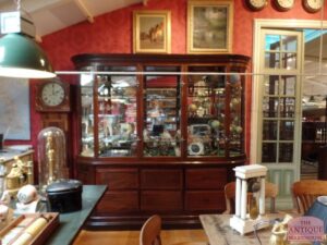 antieke mahonie vitrinekast, SOLD
