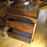 antieke mahonie vrijstaande vitrine 3