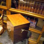 antieke mahonie wijnkist 1