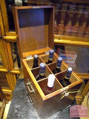 antieke mahonie wijnkist 3