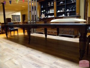 antieke mahonie wind out dining table, VERKOCHT