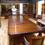 Antieke mahonie wind out dining table 3