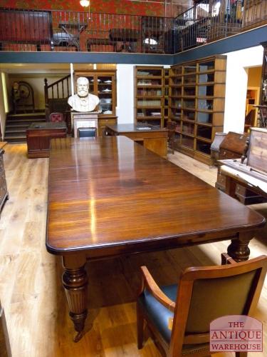 Antieke mahonie wind out dining table 3