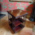 Antieke mahoniehouten boekenmolen 1