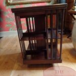 Antieke mahoniehouten boekenmolen 3