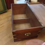 Antieke mahoniehouten campaign trunk circa 1850, Oxford 2