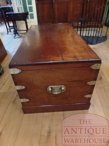 Antieke mahoniehouten campaign trunk circa 1850, Oxford 3