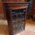 Antieke mahoniehouten Engelse hoekkast 1