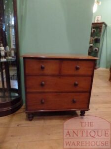 antieke mahoniehouten Engelse ladekast