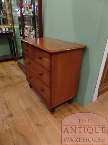 Antieke mahoniehouten Engelse ladekast 2