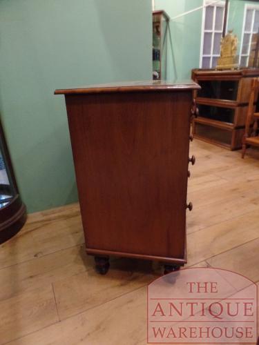 Antieke mahoniehouten Engelse ladekast 4